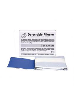Plaster bandage - detectable - various sizes - color blue