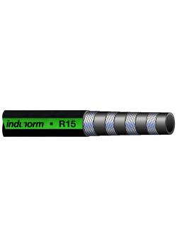 Spiralslang R15 - enligt SAE 100 R15 - gummi - DN 19 till 38 - utvändig Ø 32,2 till 57,3 mm - PN 420 - pris per rulle / meter