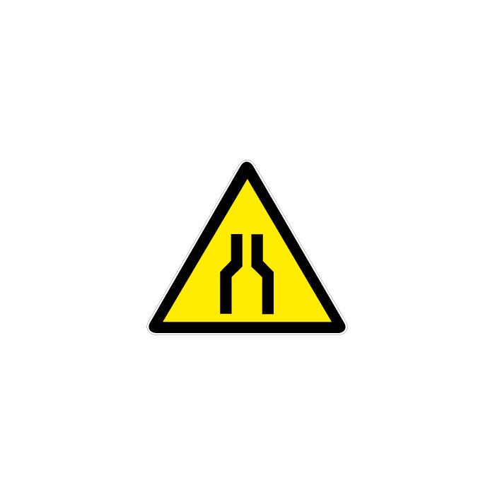 Warning sign "Narrow" leg length 5-40 cm