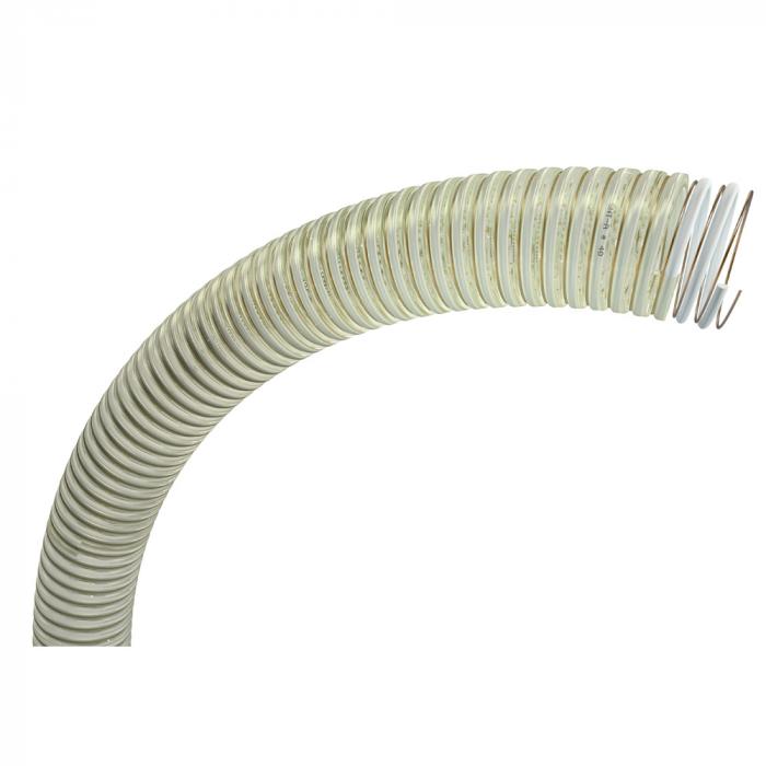 PVC spiralslange SpirabelÂ® SNT-A - innvendig Ø 40 til 60 mm - utvendig Ø 48 til 69 mm - lengde 25 til 50 m - pris per rull
