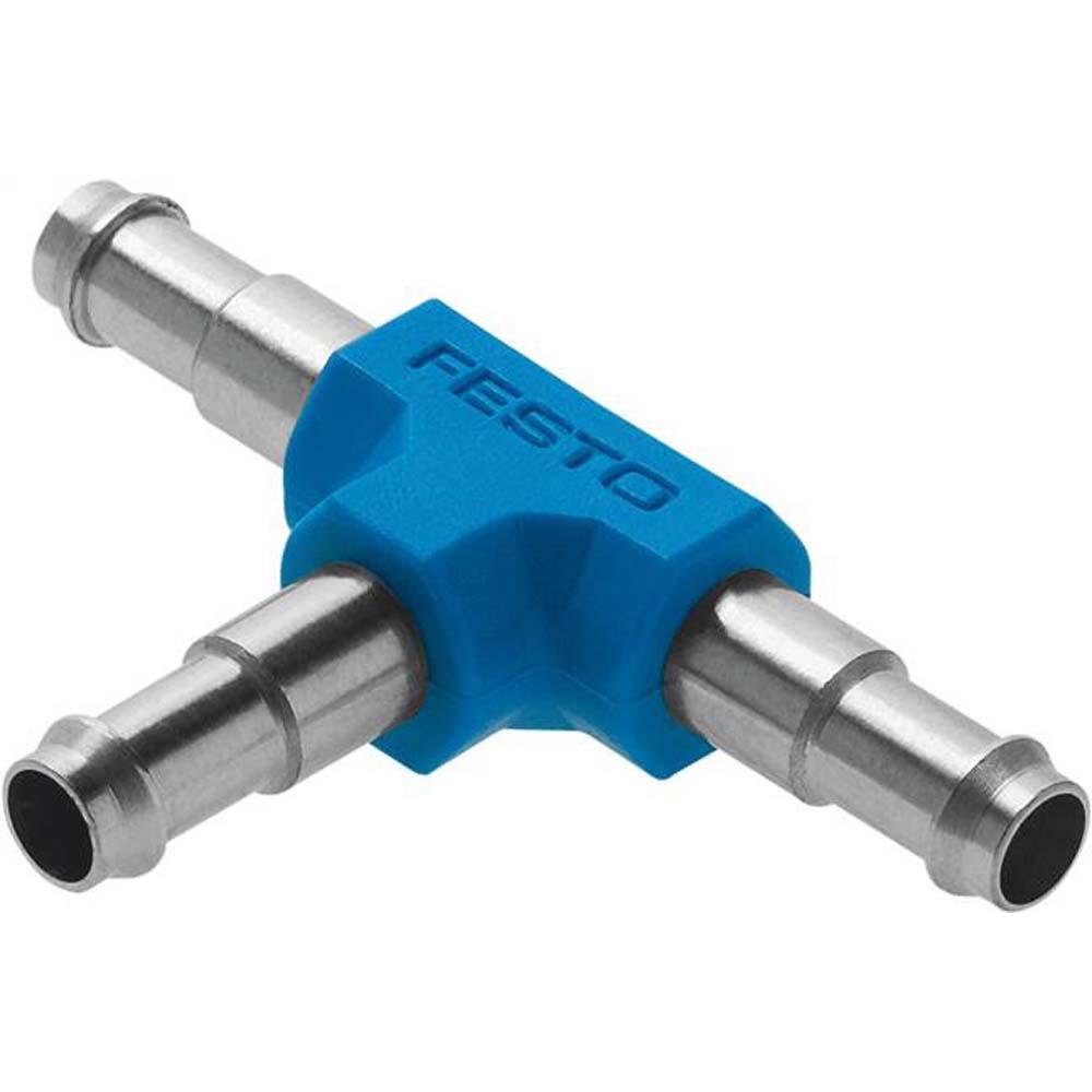 FESTO - T- PK - Raccord en T pour tuyaux souples - Boîtier en laiton - DN 1,5 à 5,3 mm - Conditionnement 10 pièces - Prix par conditionnement