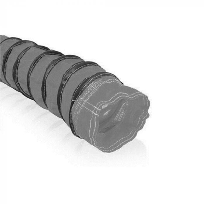OHL-Flex NHT-1  - Lüfterschlauch - Innen-Ø 105 bis 710 mm - grau oder schwarz -  7,6 m - Preis per Rolle