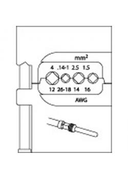 Module insert - pour connecteurs robustes - 1,5-4mm² - AWG 26-12