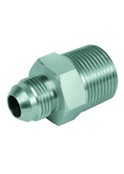 Connection screw connection - steel chrome-plated - JIC-AG UNF 7/16 "to UN 1 7/8" to AG NPT 1/8 "to NPT 1 1/2"