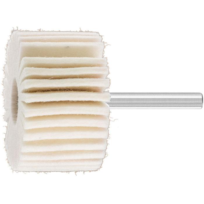 Slipehjul - HEST - med filtlameller - for polering før glans og høyglans - pakke med 5 - pris per pakke