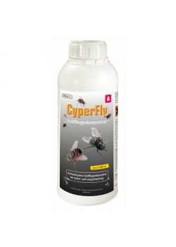 Concentré de mouches stable CyperFly - contenu 1000 ml - ingrédient actif Cypermethrin