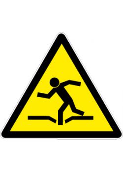 Segnale di avvertimento "pericolo di crollo" - lunghezza lati 5-40 cm