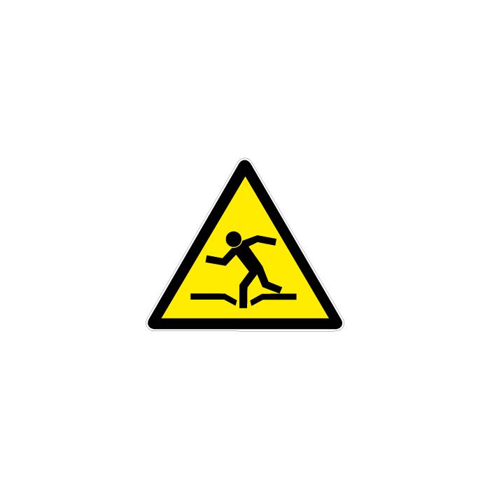 Znaki ostrzegawczy "Ostrzeżenie przed niebezpieczeństwem potknięcia się" - Wymiary 5-40 cm