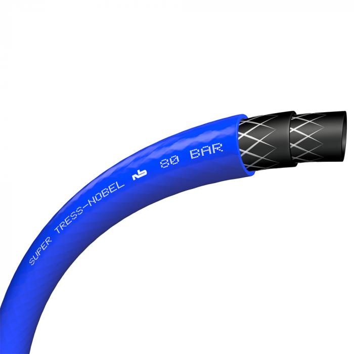 Wąż do spryskiwania/strzykawki - Super Tress-Nobel® - średnica wewnętrzna 8 do 19 mm - PN 80 - długość 50 do 100 m - niebieski - cena za rolkę