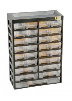 Small parts VarioPlus Basic 47-9-line - with 29 drawers - Dimensions (W x D x H) 305 x 135 x 435 mm