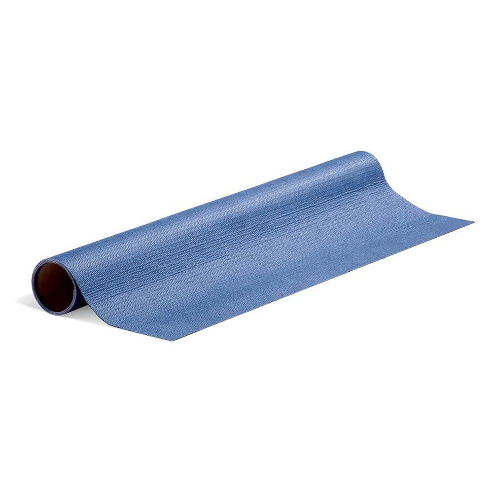 PIG® Grippy® självhäftande absorberande mattrulle - blå - 41 till 81 cm x 1,02 till 30 m - absorberar 1,3 till 39,7 l/rulle - pris per rulle