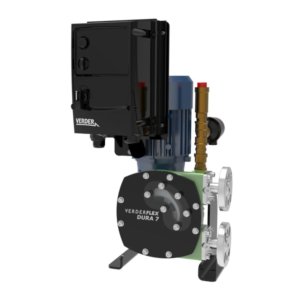 Verderflex iDura7 peristaltisk pumpe - 5 bar - 0,37 kW - 3,4 til 39 l/t - NR/NBR eller CSM slange - 230 eller 400 V