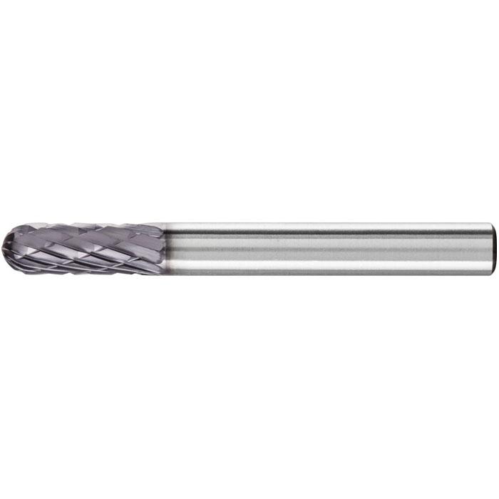 Frässtift - PFERD HICOAT® - Hartmetall - Schaft-Ø 6 mm - Walzenrundform - für Eisen und Stahl