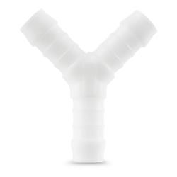 Y-reducing spigot YRS - POM - Connection 4 to 6 mm or 6 to 8 mm - PU 100 pieces - Price per piece