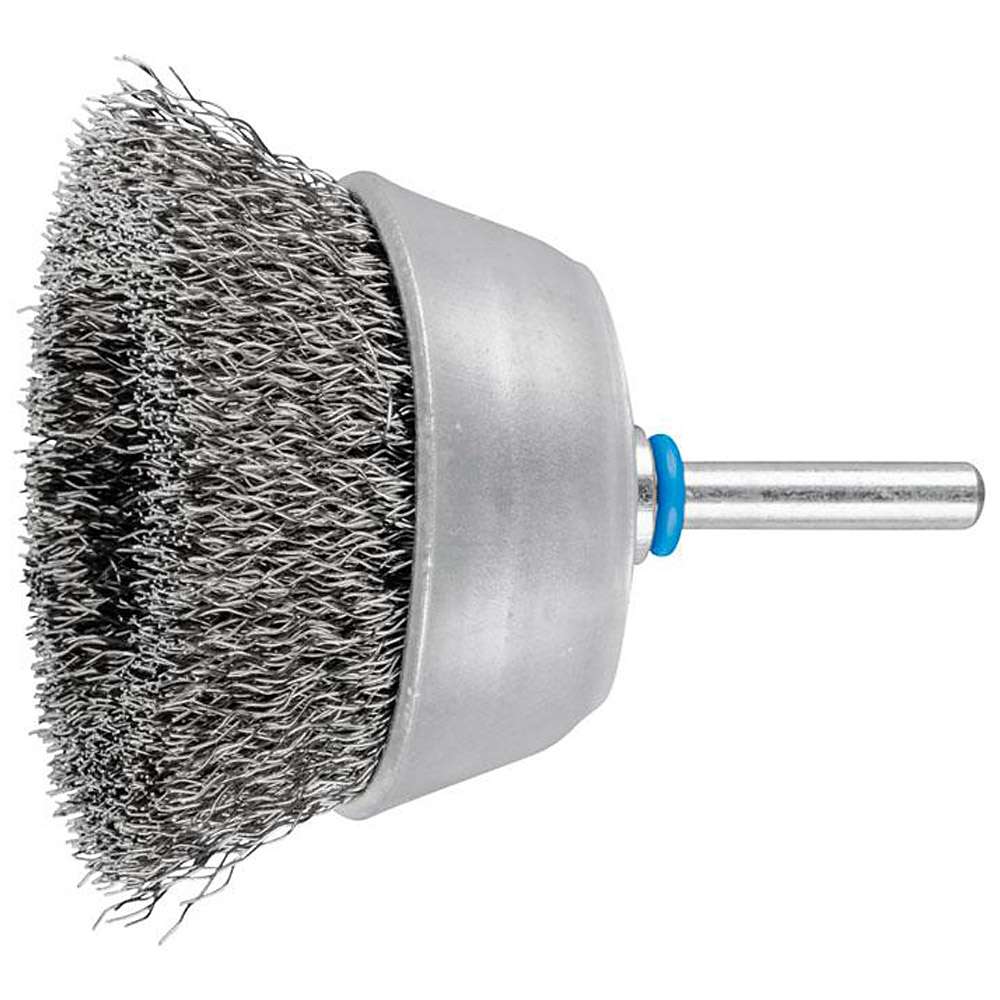 Cup brush - PFERD - unknotted, made of INOX - with shank - for stainless steel