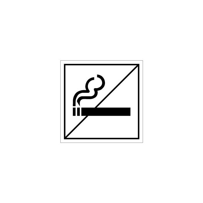 Dør kjennetegn "ikke røyk!" - 50 mm til 400 mm