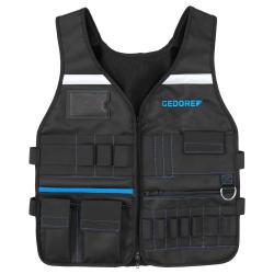 Gedore multifunctional vest - Material polyester fabric/suede - Price per piece