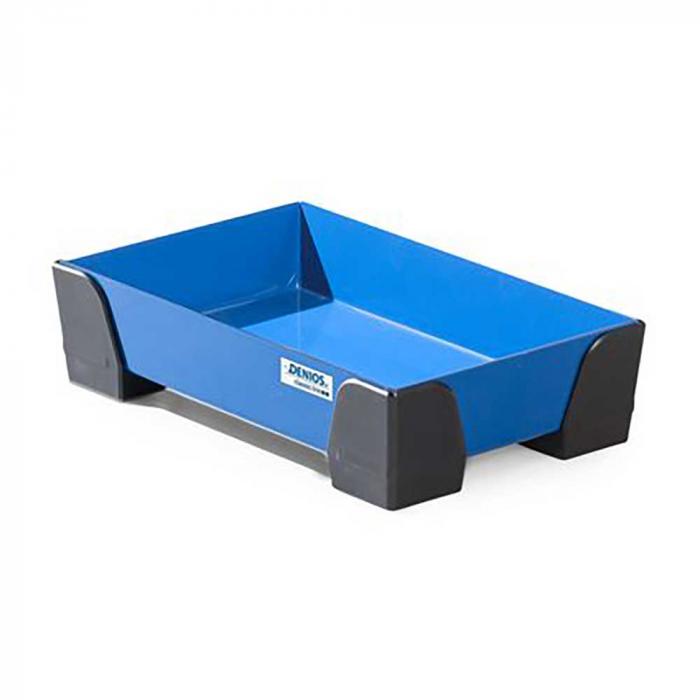 Classic-line small container tray - painted steel - without perforated plate