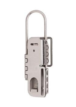 Locking restraining bar from stainless steel