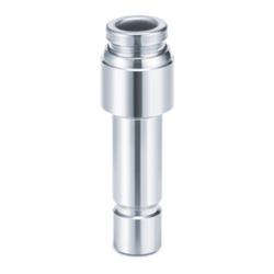 Rett innstikksreduksjon KQB2R - Messing/Rustfritt stål - Slange ytre diameter 3,2 til 12 mm - Kobling 4 til 16 mm - Pris per stykk