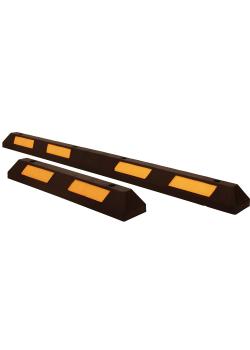 Parking lot demarcation for dowelling - rubber - black-yellow - 2 versions