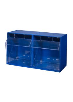 Magasin - VarioPlus ProFlip 2 - fällbara lådor - polystyren - blå