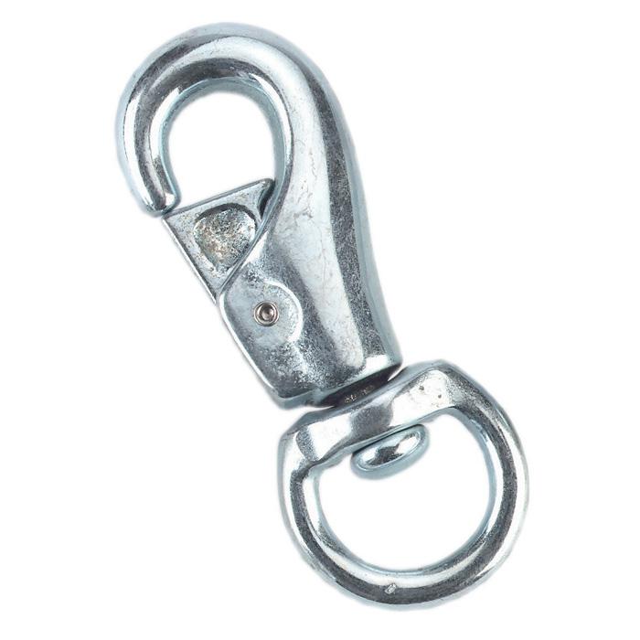 Snap hook - galvanized - with swivel - PU 1 and 10 pieces - price per piece