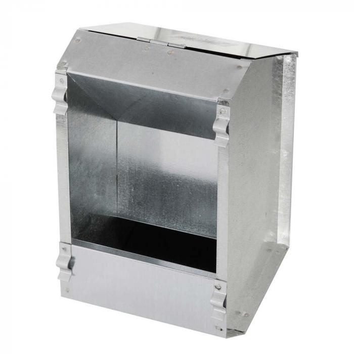 Automatic feeder for rabbits - metal galvanized - 2200 to 3000 ml - 1 to 2 feeding places