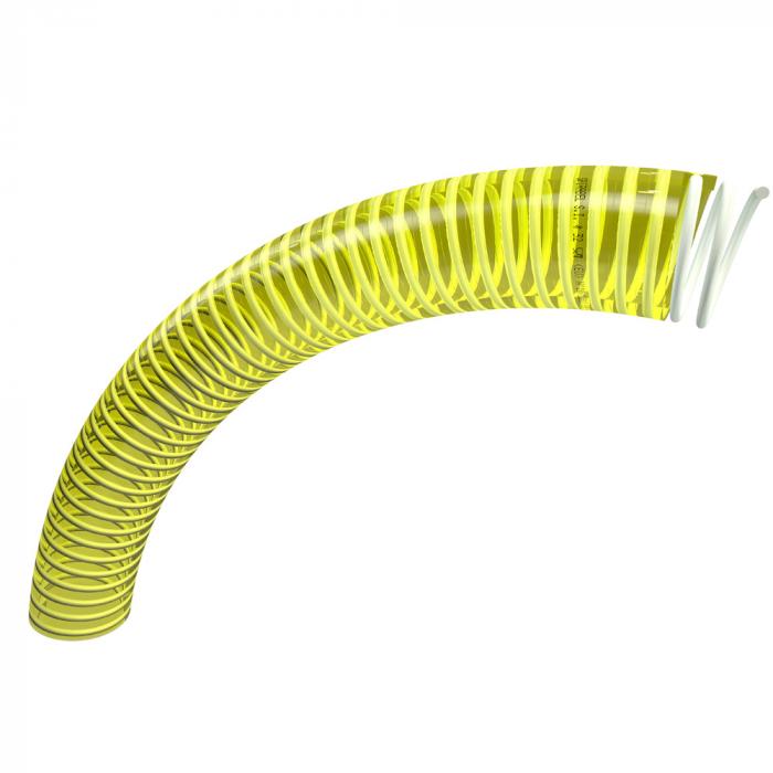 PVC spiral hose SpirabelÂ® SI - inside Ø 20 to 102 mm - outside Ø 24.8 to 112.4 mm - length 25 to 50 m - price per roll