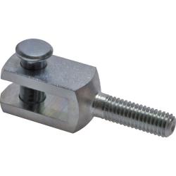 Clevis (Male Thread) With Bolt - Galavanized Steel - For Compact Cylinders And S