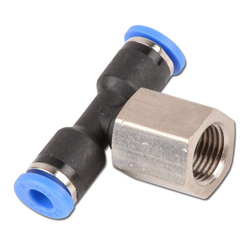 T-Push-In Connector - With Female Thread