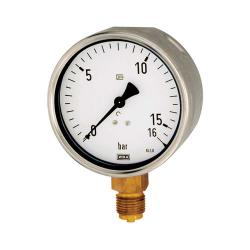 Pressure gauge - class 1.0 - Ø 160 mm - upright - from -1 bar to 1600 bar