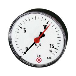 Standard pressure gauge - Ø 80 or 100 - G 1/4" - connection centric at the back - quality class 1.6 or 2.5 - various measuring ranges