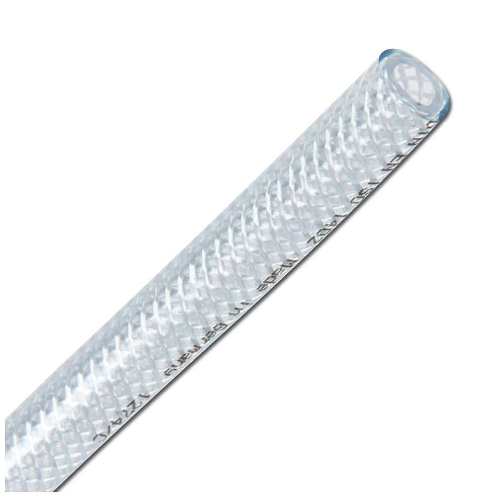 PVC-Schlauch mit Gewebeeinlage - transparent - Innen-Ø 4 bis 50 mm - Preis per Rolle